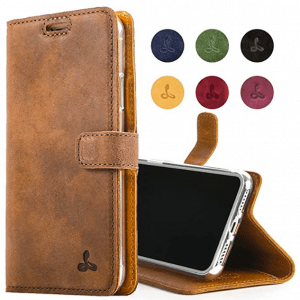 snakehive luxury genuine leather wallet phone case