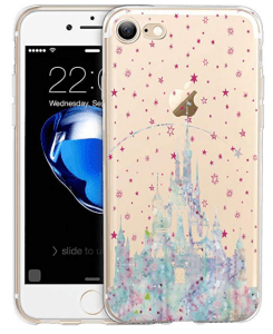 unov watercolor disney castle phone case