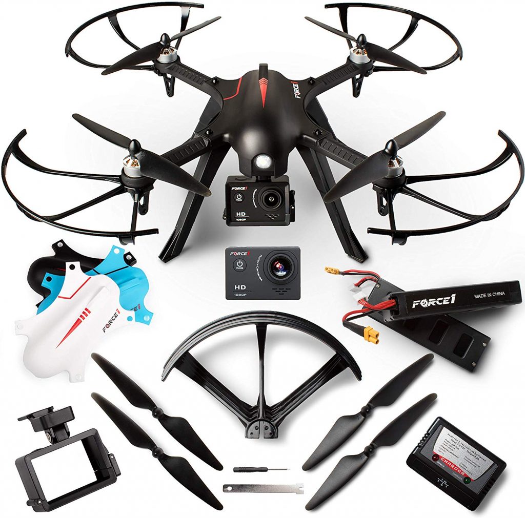 force1 brushless motor gopro drone