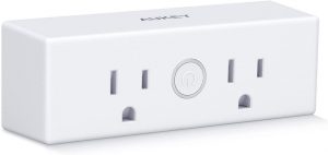 AUKEY Mini Wi-Fi Smart Plug with Dual Outlets