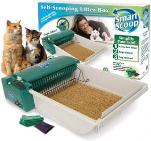 SmartScoop Basic Green Self-Scooping Cat Litter Box